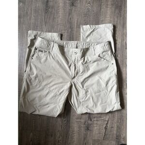 Kuhl Silencr Pants Beige Ripstop Hiking Outdoors Utility Stretch Men's 40x32